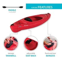 Lifetime Pacer 80 Kayak (Paddle Included)