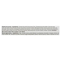 Flamingo pépites panées de poulet avec sauce aigre-douce entièrement cuites