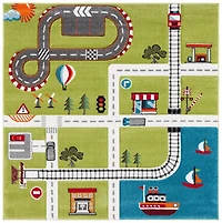 Safavieh Carousel Kids Devan Train track Area Rug