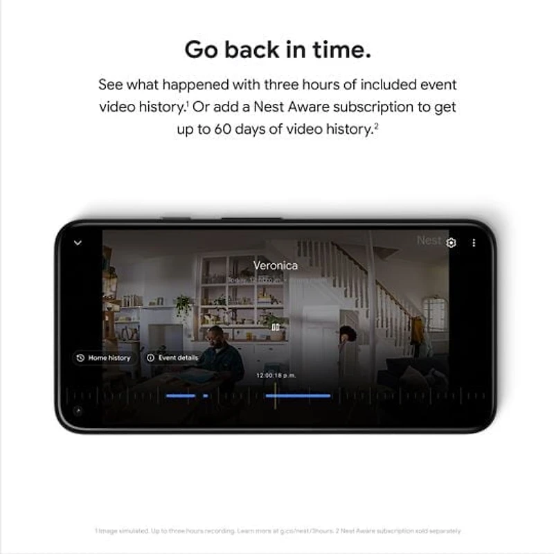 Google Nest Cam Indoor, filaire (2e génération)