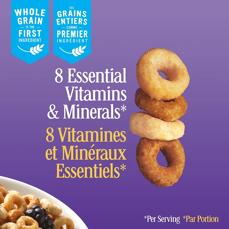 Original Cheerios Breakfast Cereal, Whole Grains, 350 g