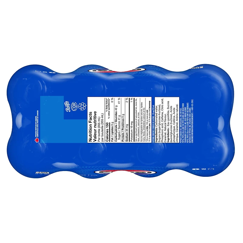 Pepsi Cola 8 x 355 mL, Bottles, 8x355mL