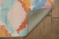 Tapis d'extérieur lavable Panama aqua & orange 5 pi x7 pi