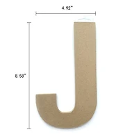 Lerman decor's wood letter J, Wood letter J