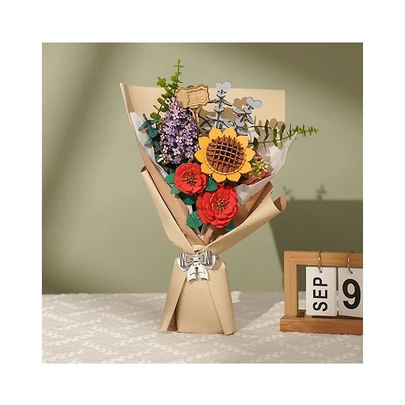 Bouquet de Fleurs en Bois DIY 3D Puzzle Rolife TW01H