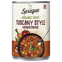 Sprague Organic Tuscany-Style Minestrone Soup, 398ml - Reheat and Serve