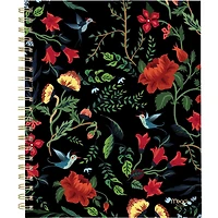 Mead Dark Floral Large Weekly/Monthly Clear Poly Planner, Planner