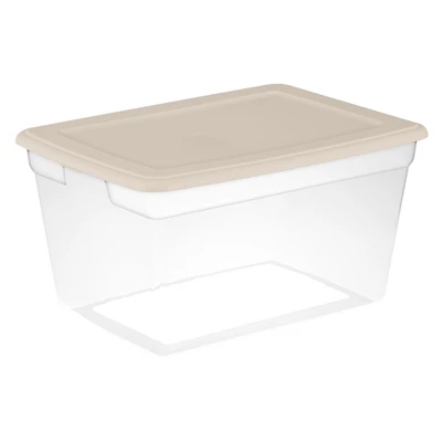 Sterilite Boîte de Rangement 55L - Bronzer