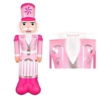 8FT PINK NUTCRACKER