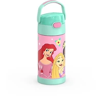 Thermos Kids Vacuum Insulated Funtainer Water Bottle with Flip Up Straw, 355ml