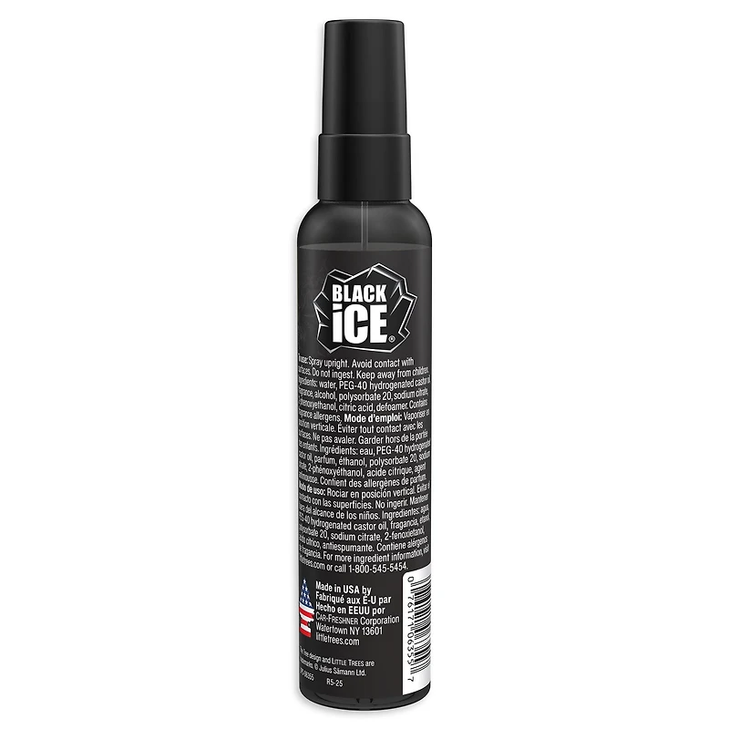 LITTLE TREES air freshener Spray Black Ice 3.5 FL OZ