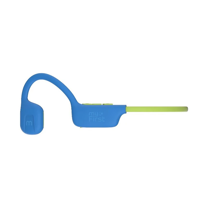 myFirst Kids Airwaves : Casques sans fil à oreilles ouvertes pour enfants - Écoute sûre, longue autonomie de batterie, nouveau modèle - Couleur bleue