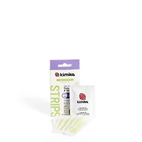 KIMIKA BEAUTY PRO Natural Vegan Wax Strips for Face, 24 Wax Strips with 2 Finishing Wipes