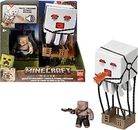 Minecraft Blast Attack Ghast Action Figure Set with Lights, Sounds & More Inspired by the Movie