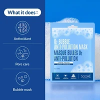 Soo'Ae O2 Bubble Anti-Pollution Mask, Clarifying + Rebalance