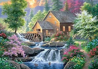Buffalo Games Summertime Mill Puzzle de 500 pièces imbriqué pour adultes de 14 à 99 ans