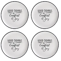 Holiday Time 7" Appetizer Plate, 4-Piece