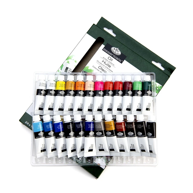 Royal & Langnickel Essentials Tubes de peinture à l'huile d'artiste de 12 ml, 24 couleurs Peinture à l'huile 12 ml