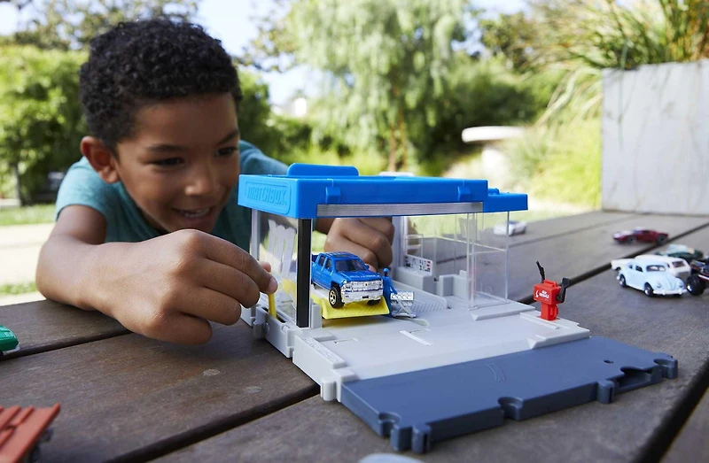 Matchbox-Le Garage Matchbox avec 1 voiture