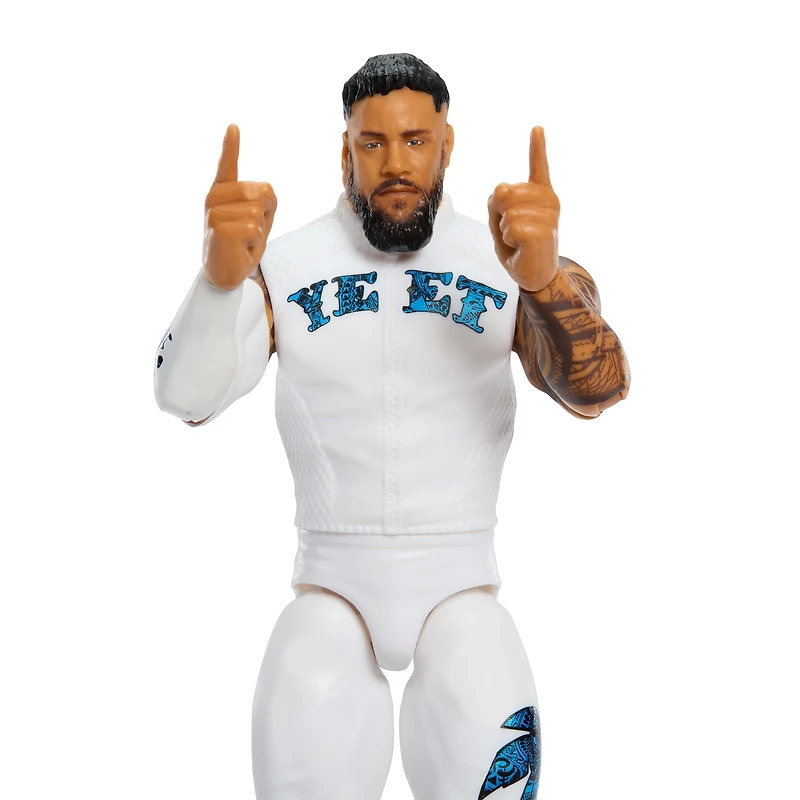 WWE Jey Uso Action Figure, Main Event Series #161, 6-inch Collectible with Articulation