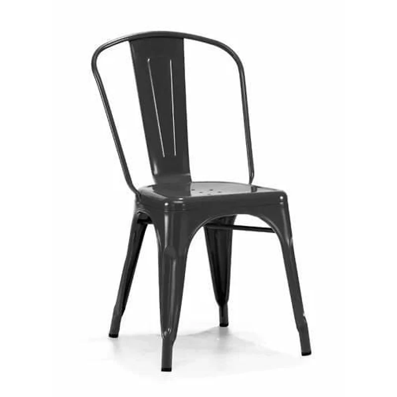 Chaise sans accoudoirs Tolix de couleur turquoise