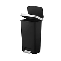 Better Homes & Gardens Poubelle à Pédale en plastique 45l, Noir BHG 45l Poubelle Noire