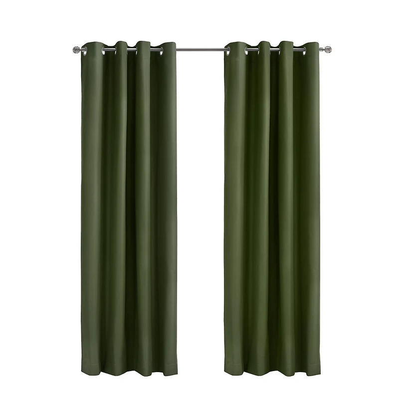 Loft Living Augustow occulant panneau de rideau à œillets 52 x 95 in Olive