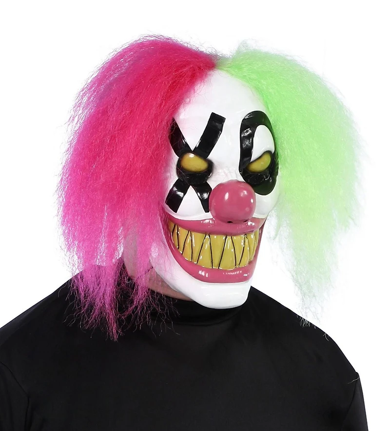 Façon de célébrer adulte unisexe Halloween Xtreme Neon XO Accessoire de costume de masque de clown