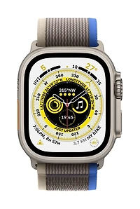 Apple Watch Ultra  (GPS + Cellular) 49mm - Bleu/Gris Bracelet Sentier