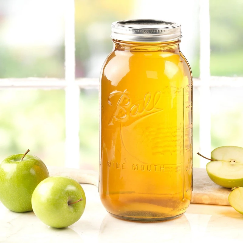 Ball Decorative Mason Jar with One Piece Stainless Steel Lid, 3.78 L (128 oz), BPA-free