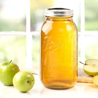 Ball Decorative Mason Jar with One Piece Stainless Steel Lid, 3.78 L (128 oz), 1 Count