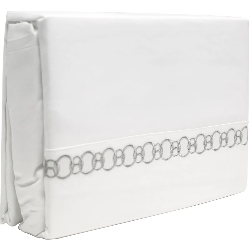 Parure de draps en coton égyptien 300 fils Johnson Home avec détails brodés