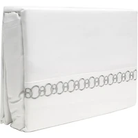 Parure de draps en coton égyptien 300 fils Johnson Home avec détails brodés