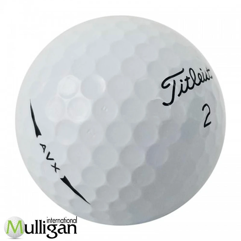 Mulligan - 12 balles de golf récupérées Titleist AVX 5A Pristine, Blanc