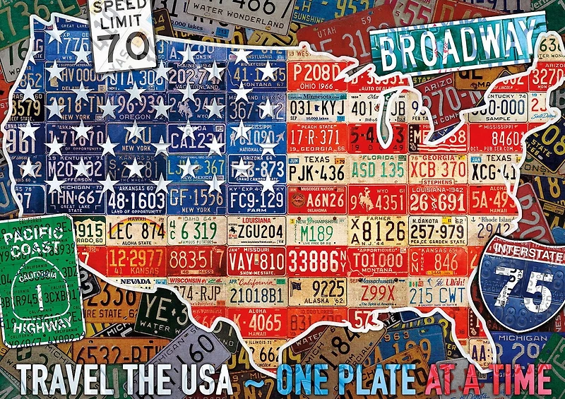 Casse-tête 300 Piece - Travel The USA - Jigsaw de Buffalo Games