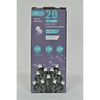 Ensemble De Lumière Intérieure Led De 20 Lt 5 Mm (Ampoules Blanches Fraîches) - Ensemble De 2