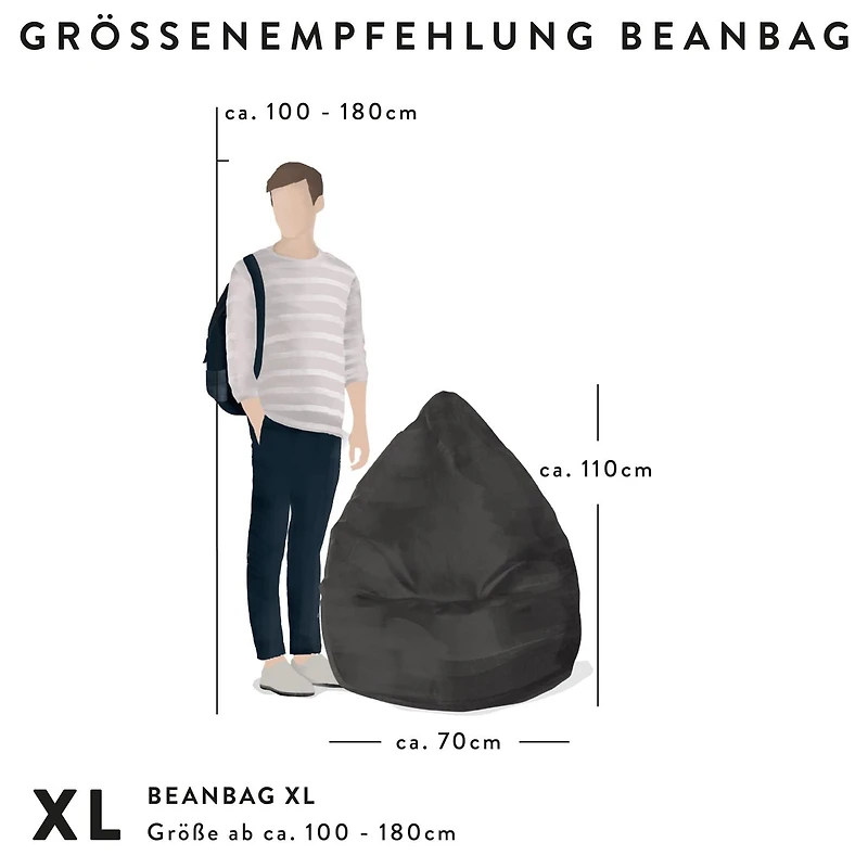 GOUCHEE HOME ALFA BEAN BAG CHAIR