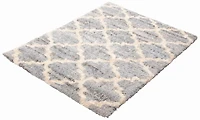 ECARPET Trellis Frieze Area Rug Fluffy Carpet for Bedroom, Ultra Soft & Plush Annica Collection