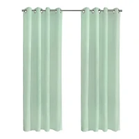 Loft Living Banan Transparent panneau de rideau à œillets 52 x 63 in Surf Spray