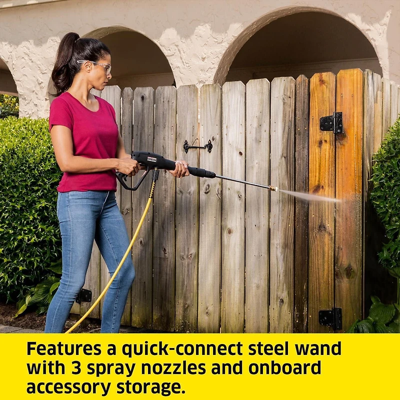 Karcher K1800PS Cube Electric Power Pressure Washer with Turbo, 15°, & Soap Nozzles