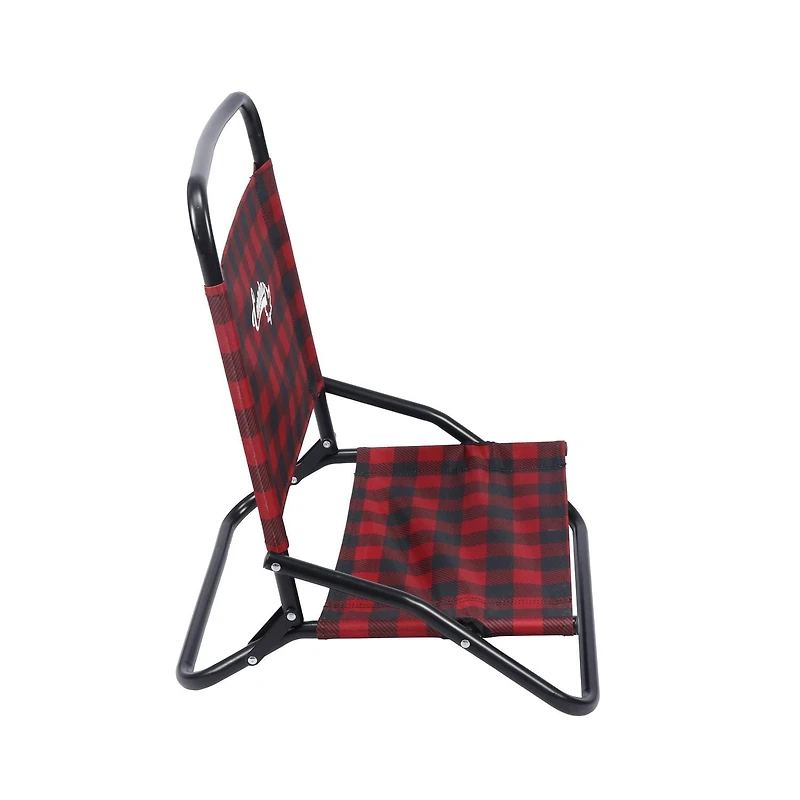 Chaises Ozark Trail et Couverture Combo, Rouge Noir Checkered, Polyester, Canada Logo