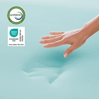 Dream Serenity® 1.5-Inch Memory Foam Mattress Topper, 5-Zone - D