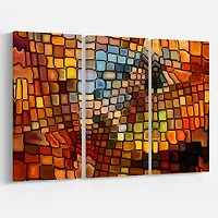 Design Art Dreaming of Stained Glass Canvas Print