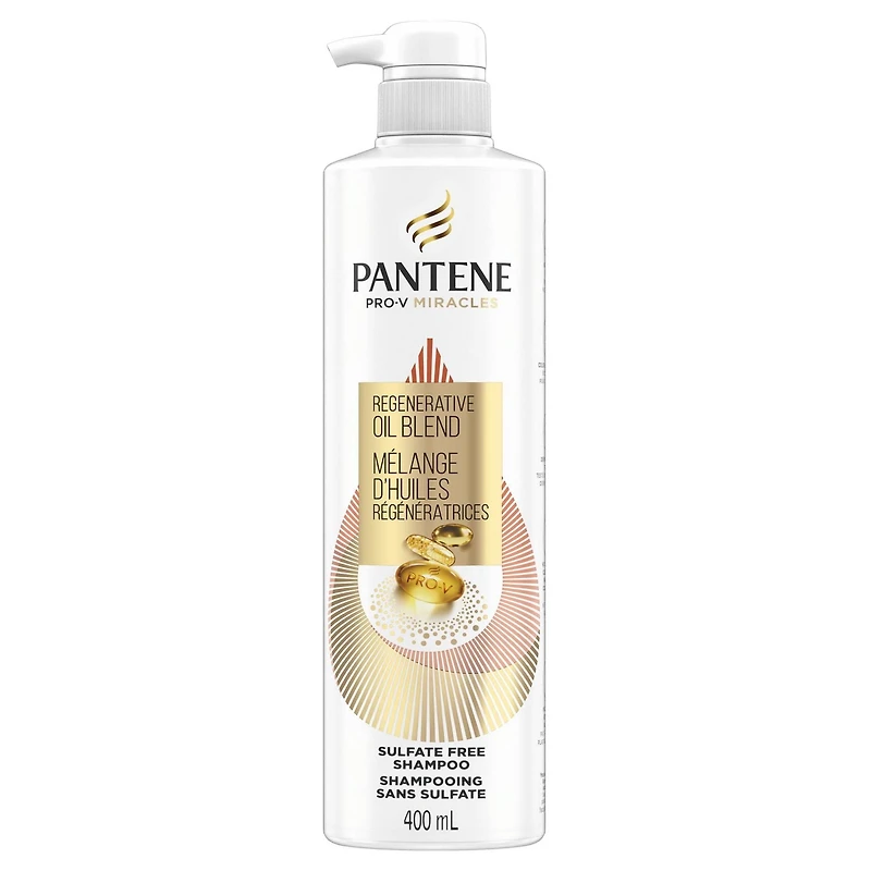 Pantene Pro-V Miracles Extreme Damage Care Regenerative Oil Blend Sulfate Free Shampoo, 400ML