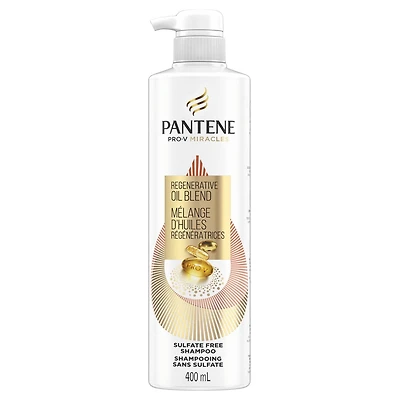 Pantene Pro-V Miracles Extreme Damage Care Regenerative Oil Blend Sulfate Free Shampoo, 400ML