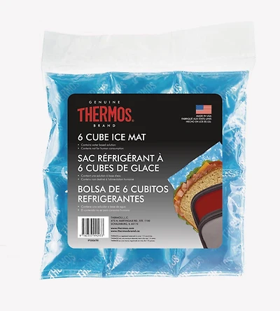 Thermos Reusable Ice Mat Food Saver, 6-Cube