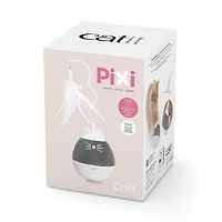 Catit PIXI Spinner Electronic Cat Toy, White & Grey