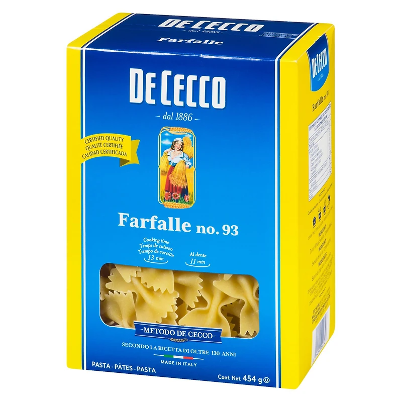 De Cecco Farfalle, De Cecco Farfalle 454g