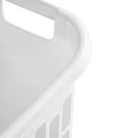 Sterilite Manne à Linge Ouverte Rectangulaire, Blanc