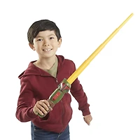 Star Wars Lightsaber Squad, Sabre laser Boba Fett à lame jaune extensible, jouet de déguisement, dès 4 ans